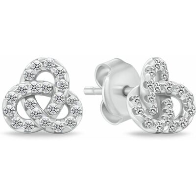 Brilio Silver Cercei din argint Triquetra cu zirconii cubice EA1172W Brilio Silver Cercei din argint Triquetra cu zirconii cubice EA1172W