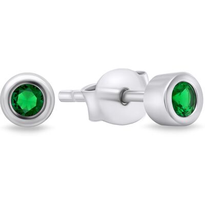 Brilio Silver Cercei minunați din argint cu pietre de zircon verde EA609WG Brilio Silver Cercei minunați din argint cu pietre de zircon verde EA609WG