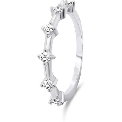 Brilio Silver Inel minunat din argint cu pietre de zircon RI041W 50 mm Brilio Silver Inel minunat din argint cu pietre de zircon RI041W 50 mm