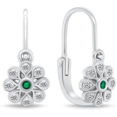 Brilio Silver Cercei de argint blânzi pentru fete floare EA190W Brilio Silver Cercei de argint blânzi pentru fete floare EA190W