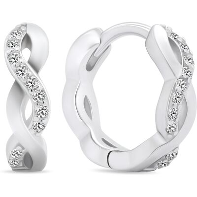 Brilio Silver Cercei fermecători din argint cu zirconii EA54 Brilio Silver Cercei fermecători din argint cu zirconii EA54