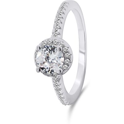 Brilio Silver Inel fermecător din argint cu pietre de zircon RI054W 60 mm Brilio Silver Inel fermecător din argint cu pietre de zircon RI054W 60 mm