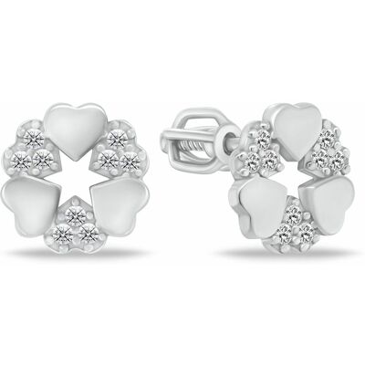 Brilio Silver Cercei originali din argint cu zirconi EA1124W Brilio Silver Cercei originali din argint cu zirconi EA1124W