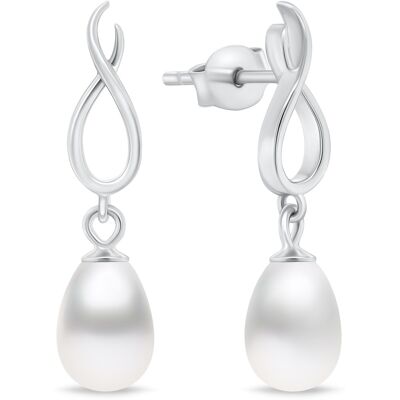 Brilio Silver Cercei originali din argint cu perla EA897W Brilio Silver Cercei originali din argint cu perla EA897W