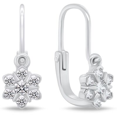 Brilio Silver Cercei de argint orbitori pentru fete floare EA188W Brilio Silver Cercei de argint orbitori pentru fete floare EA188W