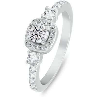 Brilio Silver Inel strălucitor din argint cu zircon cubic RI148W 50 mm Brilio Silver Inel strălucitor din argint cu zircon cubic RI148W 50 mm