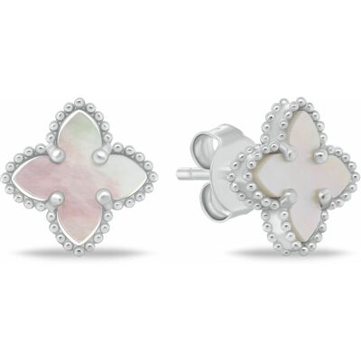 Brilio Silver Fermecători cercei cu motiv floral de argint EA1156W Brilio Silver Fermecători cercei cu motiv floral de argint EA1156W