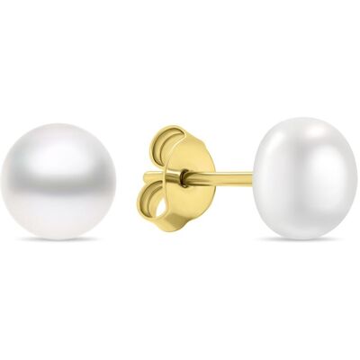 Brilio Silver Cercei fermecători din argint cu perle autentice EA585/6/7/8Y 0,5 cm Brilio Silver Cercei fermecători din argint cu perle autentice EA585/6/7/8Y 0,5 cm