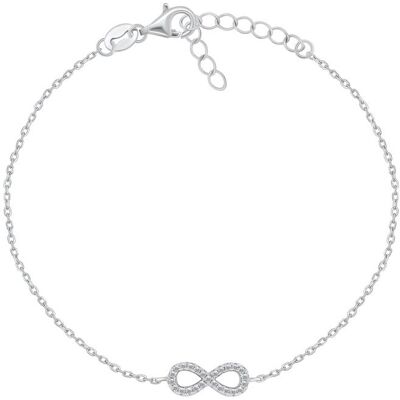 Brilio Silver Brățară fermecătoare de argint cu zirconii Infinit 13009.1 Brilio Silver Brățară fermecătoare de argint cu zirconii Infinit 13009.1