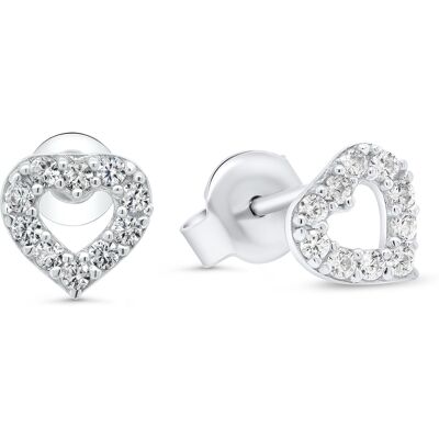Brilio Silver Cercei Romantici din argint cu zirconii EA101W Brilio Silver Cercei Romantici din argint cu zirconii EA101W