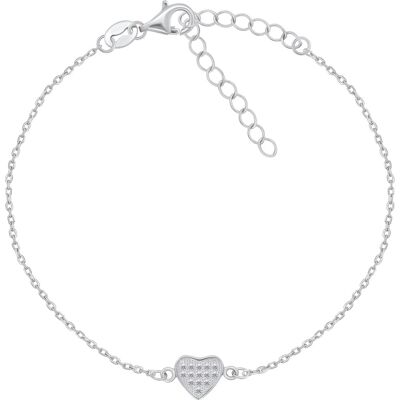 Brilio Silver Brățară Romantica de argint Inima BR18W Brilio Silver Brățară Romantica de argint Inima BR18W