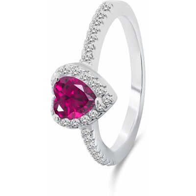 Brilio Silver Inel romantic din argint Inimă RI047WR 58 mm Brilio Silver Inel romantic din argint Inimă RI047WR 58 mm