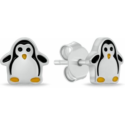 Brilio Silver Cercei drăguți din argint Pinguin EA1110W Brilio Silver Cercei drăguți din argint Pinguin EA1110W