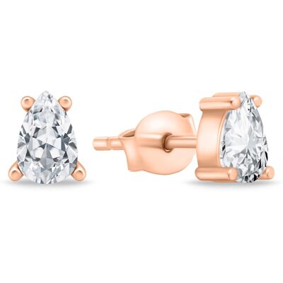 Brilio Silver Cercei frumoși bronz cu pietre de zircon transparente EA860R Brilio Silver Cercei frumoși bronz cu pietre de zircon transparente EA860R