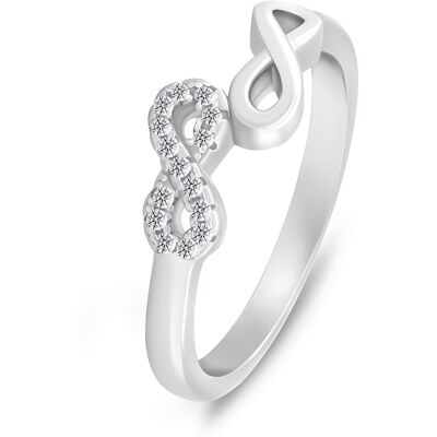 Brilio Silver Inel decent din argint infinit cu zirconii RI122W 55 mm Brilio Silver Inel decent din argint infinit cu zirconii RI122W 55 mm