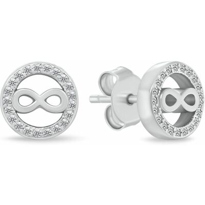 Brilio Silver Cercei din argint Infinit cu zirconii EA1241W Brilio Silver Cercei din argint Infinit cu zirconii EA1241W