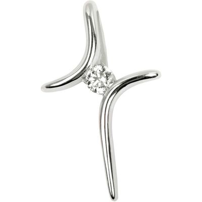 Soliter Pandantiv din argint cruce cu cristal 446 001 00343 04 Soliter Pandantiv din argint cruce cu cristal 446 001 00343 04