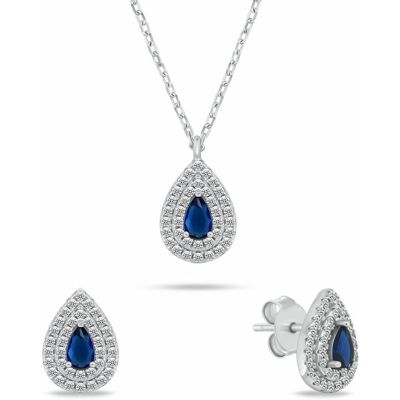Brilio Silver Set de bijuterii din argint cu zircon Tear Drop SET284WB (colier, cercei) Brilio Silver Set de bijuterii din argint cu zircon Tear Drop SET284WB (colier, cercei)