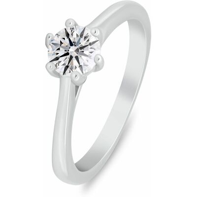 Brilio Silver Inel de logodnă din argint cu zircon cubic RI151W 58 mm Brilio Silver Inel de logodnă din argint cu zircon cubic RI151W 58 mm