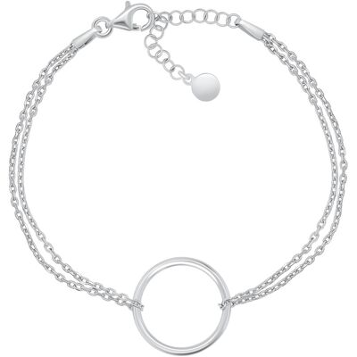Brilio Silver Brățară dublă elegantă din argint BRC97W Brilio Silver Brățară dublă elegantă din argint BRC97W