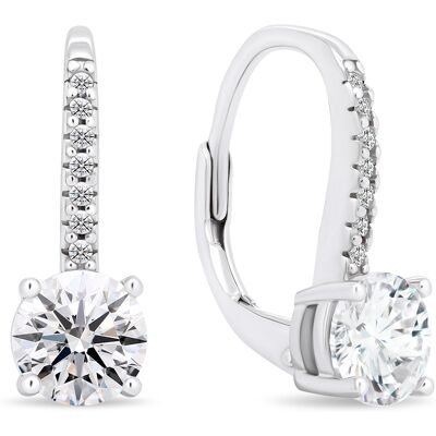 Brilio Silver Cercei sclipitori din argint cu zirconii transparente EA415W Brilio Silver Cercei sclipitori din argint cu zirconii transparente EA415W