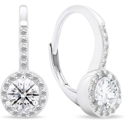 Brilio Silver Cercei sclipitori din argint cu zirconii transparente EA442W Brilio Silver Cercei sclipitori din argint cu zirconii transparente EA442W