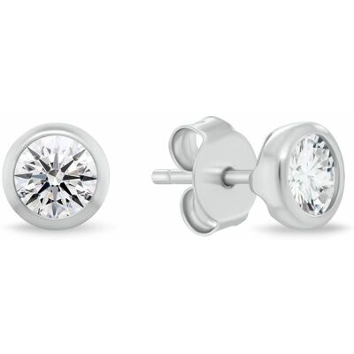 Brilio Silver Cercei stud din argint cu zirconiu cubic EA1232W 0,6 cm Brilio Silver Cercei stud din argint cu zirconiu cubic EA1232W 0,6 cm