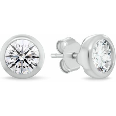 Brilio Silver Cercei stud din argint cu zirconiu cubic EA1232W 0,8 cm Brilio Silver Cercei stud din argint cu zirconiu cubic EA1232W 0,8 cm