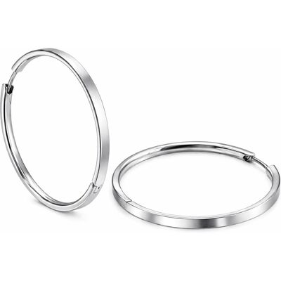 Boccia Titanium Cercei cercuri din titan 0508-03 Boccia Titanium Cercei cercuri din titan 0508-03