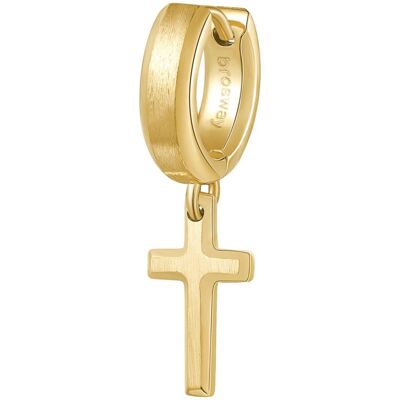 Brosway Cercel single modern placa cu aur Cruce Ink BIK29 Brosway Cercel single modern placa cu aur Cruce Ink BIK29