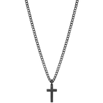Brosway Colier negru fashion cu cruce Ink BIK20 Brosway Colier negru fashion cu cruce Ink BIK20