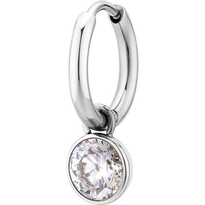 Brosway Cercel single din oțel decorat cu zircon 2în1 Chakra BHKE125 Brosway Cercel single din oțel decorat cu zircon 2în1 Chakra BHKE125