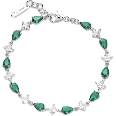 Brosway Brățară de lux din argint cu zirconii Fancy Life Green FLG111 Brosway Brățară de lux din argint cu zirconii Fancy Life Green FLG111