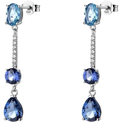 Brosway Cercei lungi din argint cu zirconii albastre Freedom Blue Fancy FFB133 Brosway Cercei lungi din argint cu zirconii albastre Freedom Blue Fancy FFB133