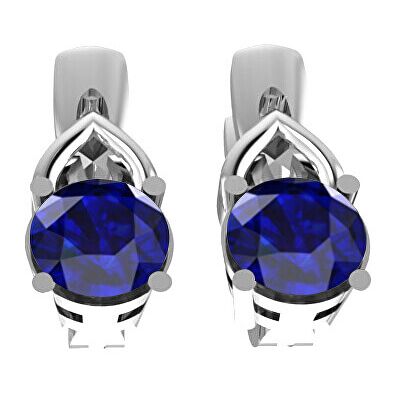 Beneto Exclusive Cercei de argint cu safire SAFAGUC1949 Beneto Exclusive Cercei de argint cu safire SAFAGUC1949