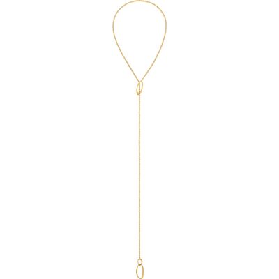 Calvin Klein Colier lung variabil placat cu aur Sculptural 35000442 Calvin Klein Colier lung variabil placat cu aur Sculptural 35000442