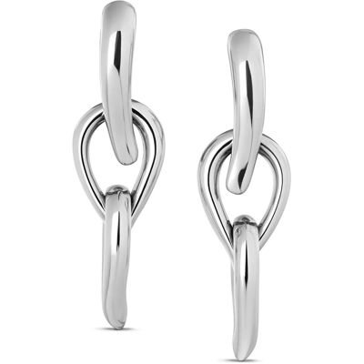 Calvin Klein Cercei de lux din oțel 2în1 Sculptured Drops 35000916 Calvin Klein Cercei de lux din oțel 2în1 Sculptured Drops 35000916