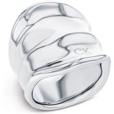 Calvin Klein Inel solid din oțel Elemental 35000645 58 mm Calvin Klein Inel solid din oțel Elemental 35000645 58 mm