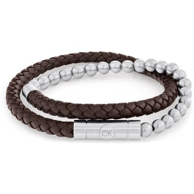 Calvin Klein Brățară cu design dublu modernă pentru bărbați 35100022 Calvin Klein Brățară cu design dublu modernă pentru bărbați 35100022