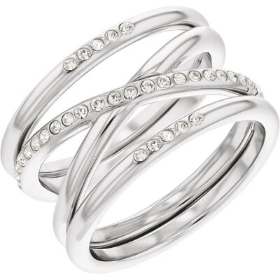 Calvin Klein Inel modern din oțel cu cristale Minimal Linear 35000203 52 mm Calvin Klein Inel modern din oțel cu cristale Minimal Linear 35000203 52 mm
