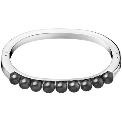 Calvin Klein Brățară solidă din oțel cu margele negre Circling KJAKMD04010 5,4 x 4,3 cm - XS Calvin Klein Brățară solidă din oțel cu margele negre Circling KJAKMD04010 5,4 x 4,3 cm - XS