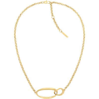 Calvin Klein Colier fermecător placat cu aur Sculptural 35000354 Calvin Klein Colier fermecător placat cu aur Sculptural 35000354