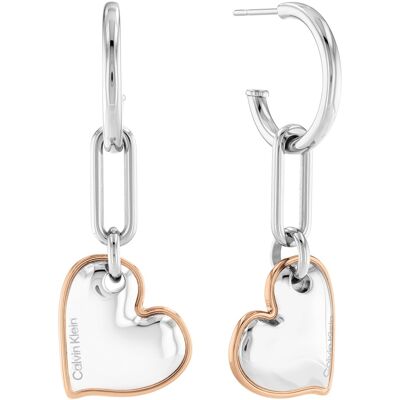 Calvin Klein Romantici cercei bicolori Captivate 35000304 Calvin Klein Romantici cercei bicolori Captivate 35000304