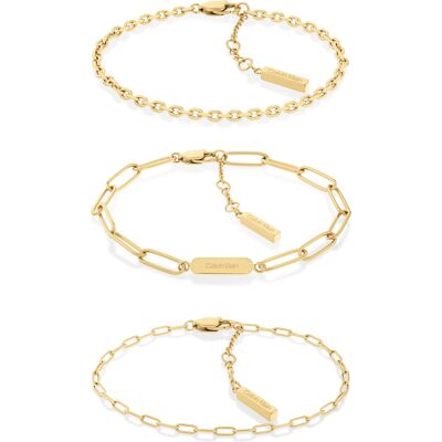 Calvin Klein Set de brățări placate cu aur Defiant 35000435 Calvin Klein Set de brățări placate cu aur Defiant 35000435