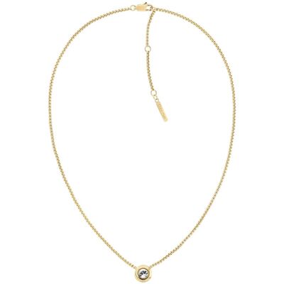 Calvin Klein Colier decent placat cu aur Twiste Bezel Solitaire Colier 35000770 Calvin Klein Colier decent placat cu aur Twiste Bezel Solitaire Colier 35000770