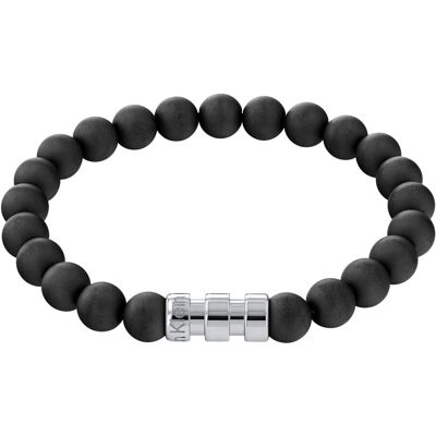 Calvin Klein Brățară elegantă din mărgele pentru bărbați cu onix 35000104 Calvin Klein Brățară elegantă din mărgele pentru bărbați cu onix 35000104