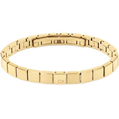 Calvin Klein Brățară elegantă placată cu aur pentru bărbați Architectural 35000489 Calvin Klein Brățară elegantă placată cu aur pentru bărbați Architectural 35000489