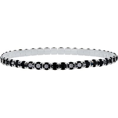 CRYSTalp Brățară elastică de tenis cu cristale negre Swarovski Aura 22270.JET.E CRYSTalp Brățară elastică de tenis cu cristale negre Swarovski Aura 22270.JET.E