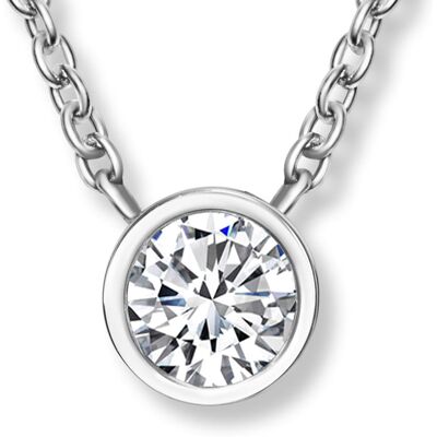 CRYSTalp Colier minimalist din oțel cu cristal Soliter 30398.CRY.E CRYSTalp Colier minimalist din oțel cu cristal Soliter 30398.CRY.E