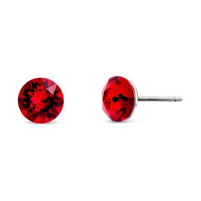 CRYSTalp Cercei populari cu cristale Swarovski roșii Tubby Mini 4200.LSI.R CRYSTalp Cercei populari cu cristale Swarovski roșii Tubby Mini 4200.LSI.R
